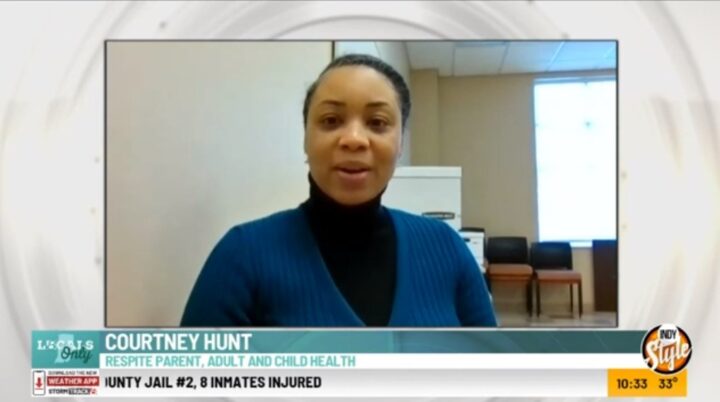 Courtney Hunt appears on WISH-TV's Indy Style program.
